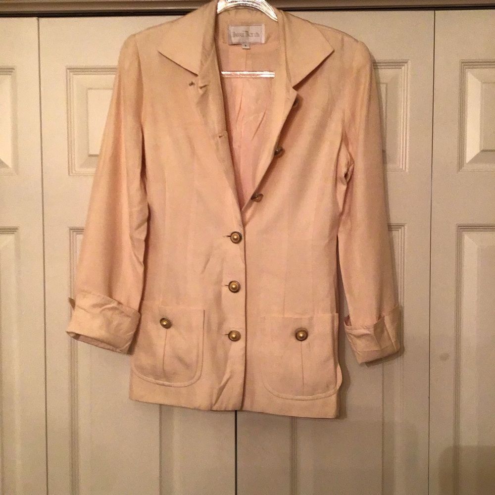 Vintage Barrie Pace 100% Silk Blazer View 2